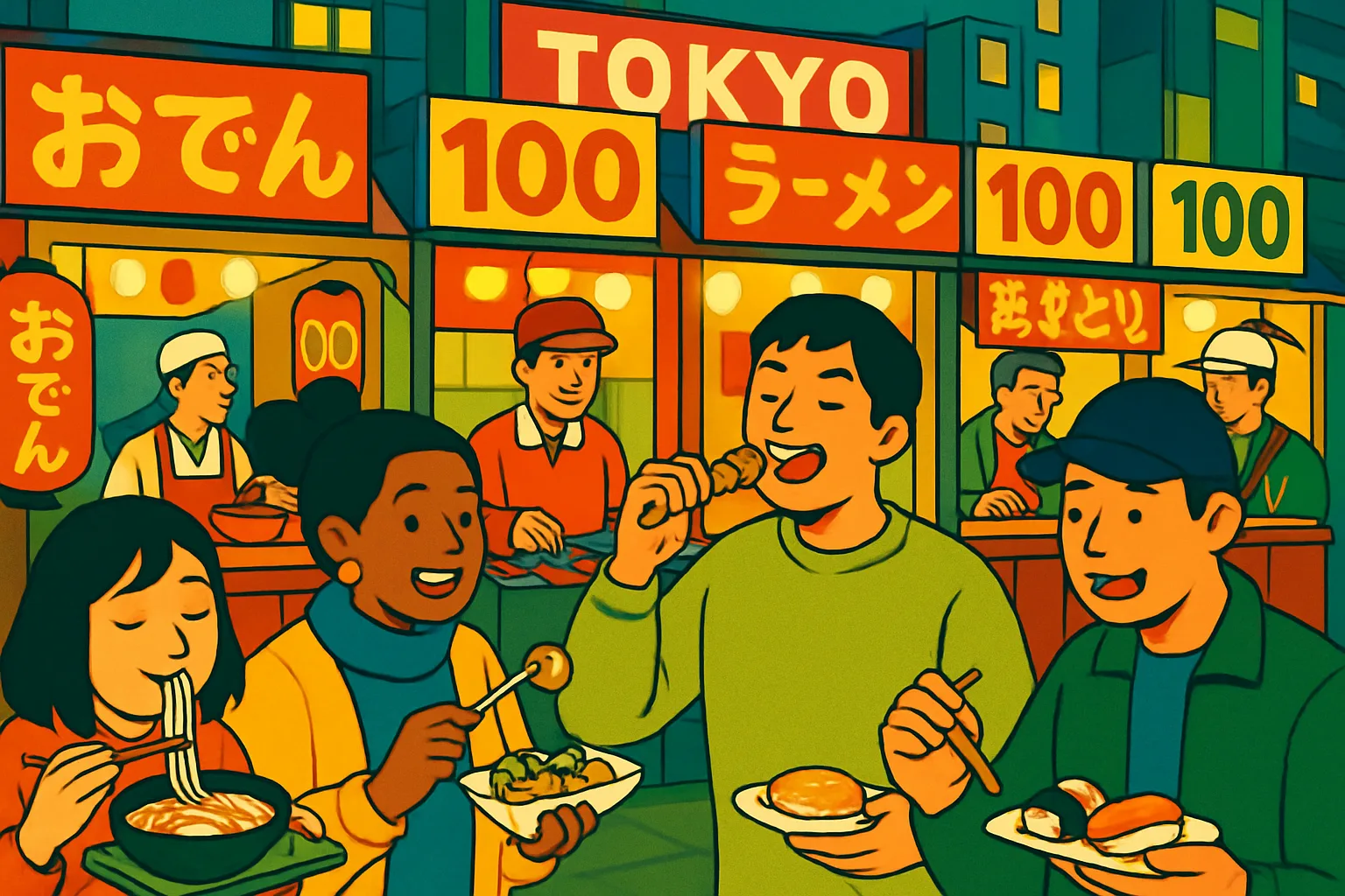 東京100日元美食探險：如何在東京吃得又便宜又好